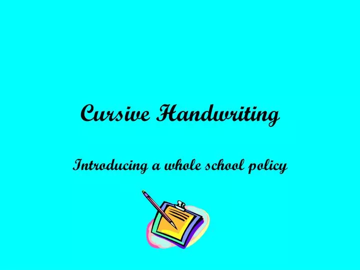 cursive handwriting