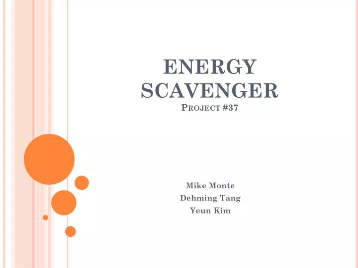 energy scavenger project 37