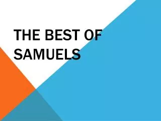 THE BEST OF SAMUELS