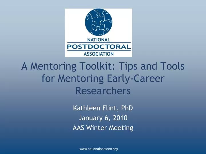 a mentoring toolkit tips and tools for mentoring early career researchers