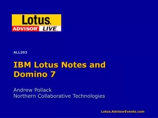 IBM Lotus Notes and Domino 7