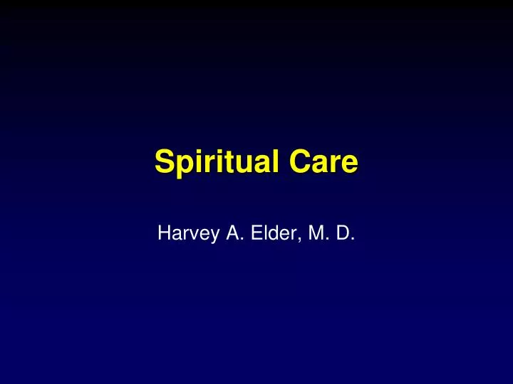 spiritual care