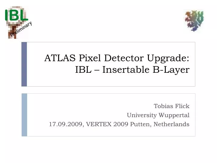 atlas pixel detector upgrade ibl insertable b layer