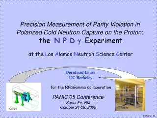 Precision Measurement of Parity Violation in Polarized Cold Neutron Capture on the Proton : the N P D g Experiment