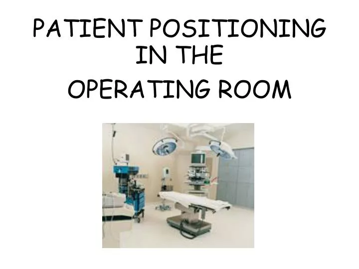 patient positioning