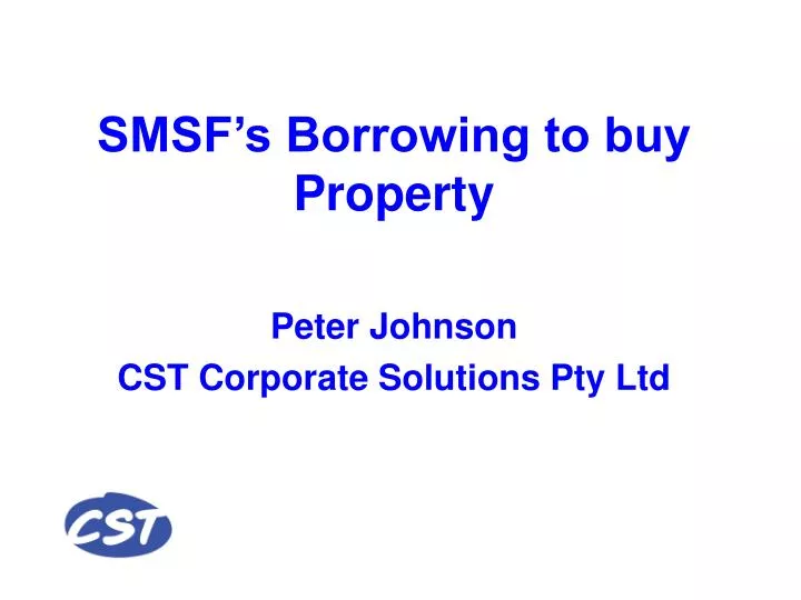smsf s borrowing to buy property
