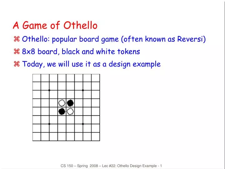 a game of othello