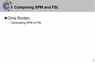 Comparing SPM and FSL