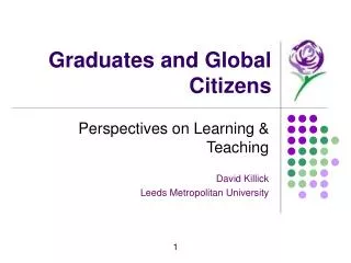 Graduates and Global Citizens