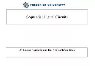 Sequential Digital Circuits