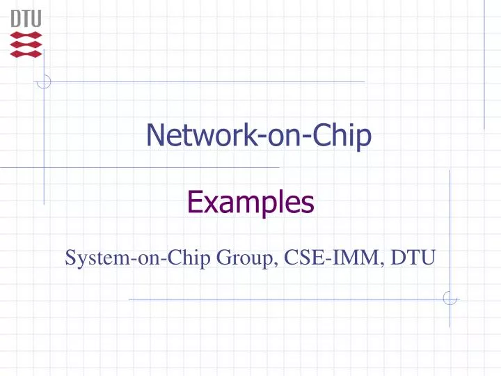 network on chip