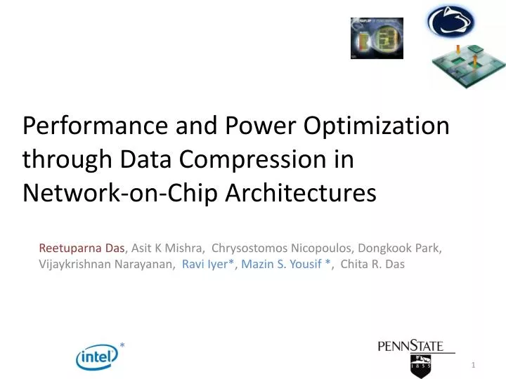 performance and power optimization through data compression in network on chip architectures