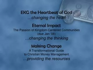 Making Change 10 Undeniable Kingdom Financial Truths