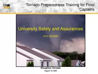 Tornado Preparedness Training for Floor Captains