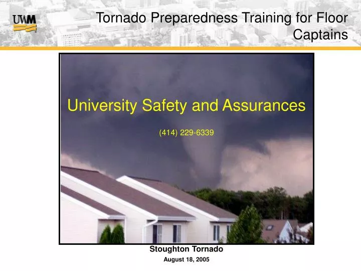 tornado preparedness training for floor captains
