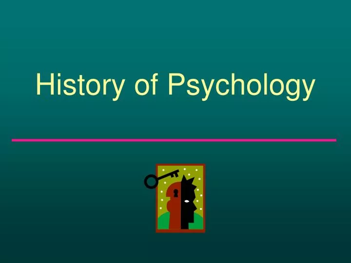 history of psychology
