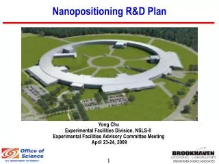Nanopositioning R&amp;D Plan