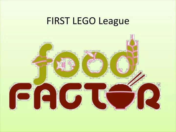 first lego league