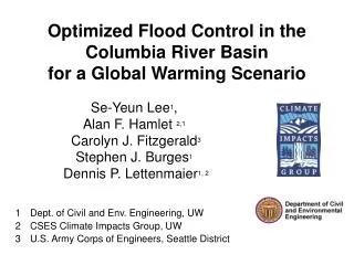 Optimized Flood Control in the Columbia River Basin for a Global Warming Scenario