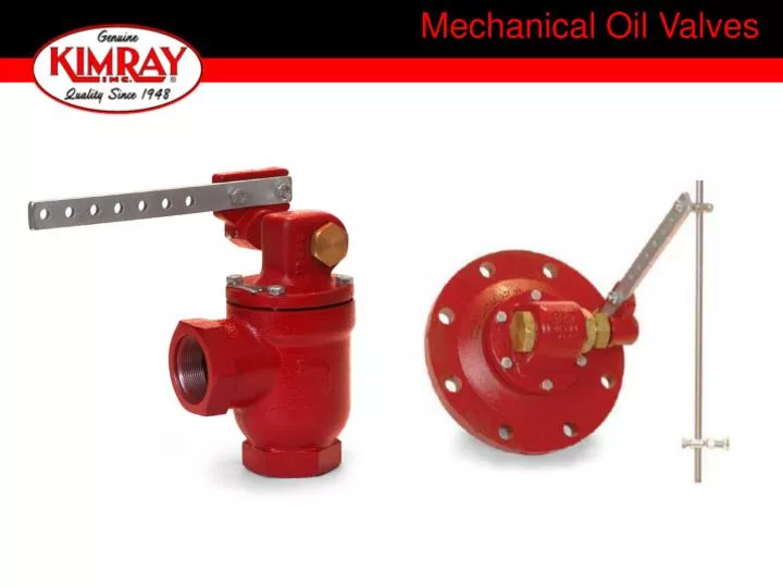 mechanical oil valves