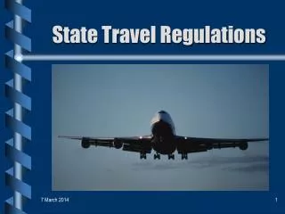 State Travel Regulations