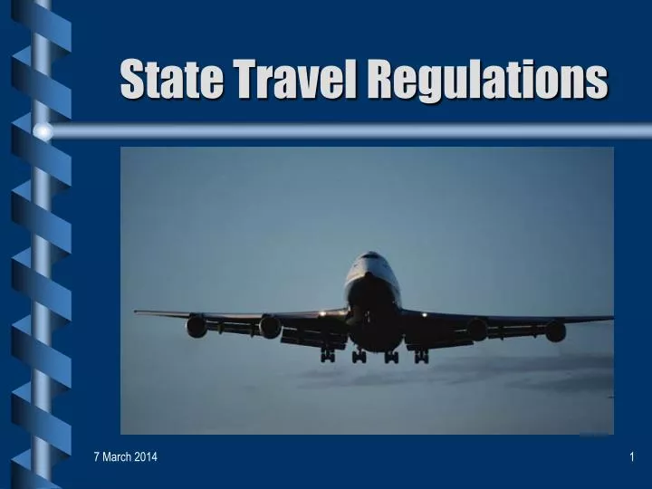 state travel regulations