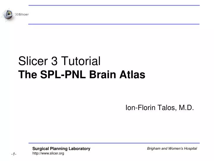 slicer 3 tutorial the spl pnl brain atlas