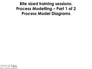 Bite sized training sessions: Process Modelling – Part 1 of 2 Process Model Diagrams