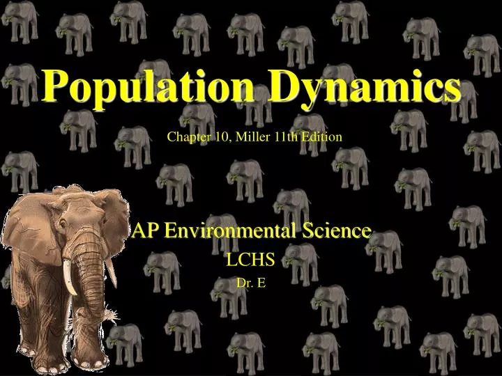 population dynamics chapter 10 miller 11th edition