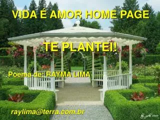 VIDA É AMOR HOME PAGE