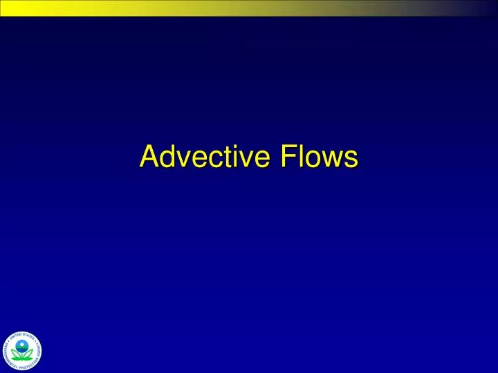 advective flows