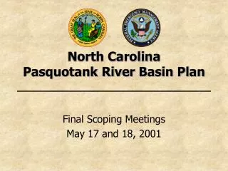 North Carolina Pasquotank River Basin Plan