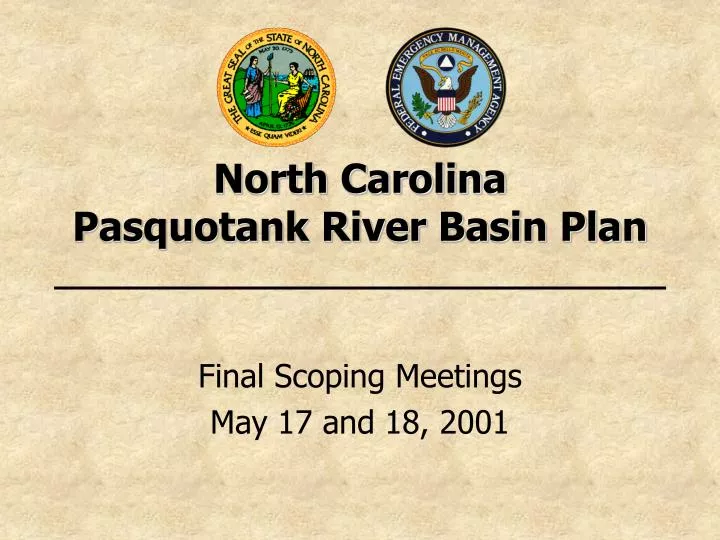 north carolina pasquotank river basin plan