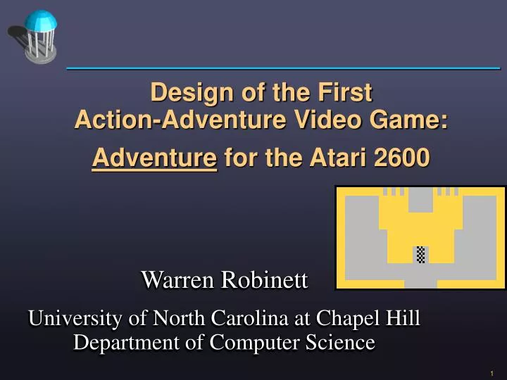 design of the first action adventure video game adventure for the atari 2600