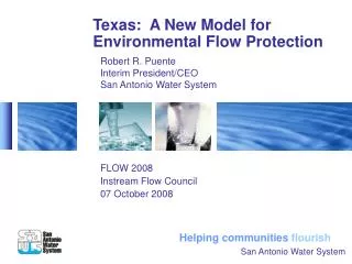 Texas: A New Model for Environmental Flow Protection
