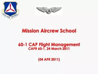 Mission Aircrew School