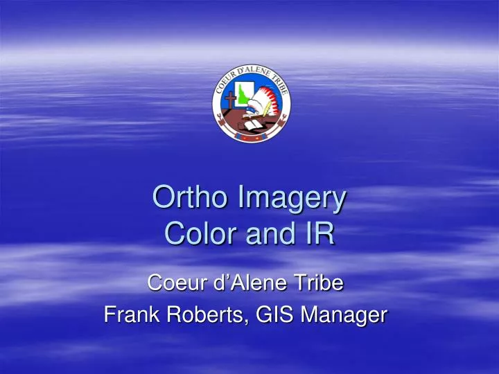 ortho imagery color and ir