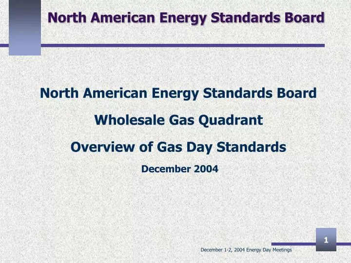 north american energy standards board