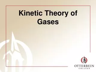 Kinetic Theory of Gases