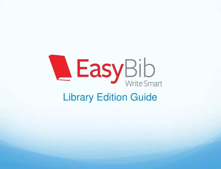 library edition guide