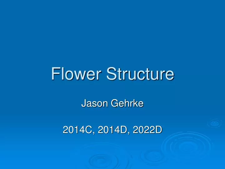 flower structure