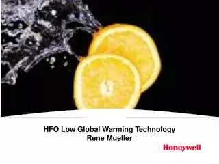 HFO Low Global Warming Technology Rene Mueller