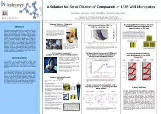 A Solution for Serial Dilution of Compounds in 1536-Well Microplates