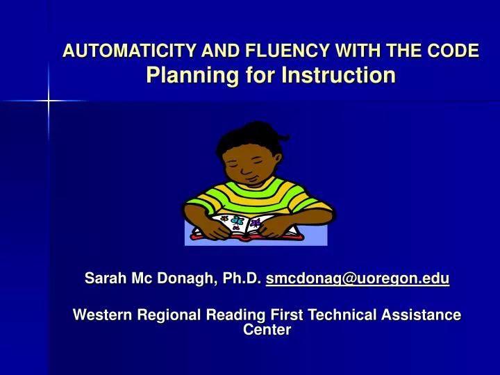 automaticity and fluency with the code planning for instruction