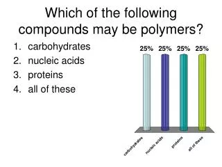 Which of the following compounds may be polymers?