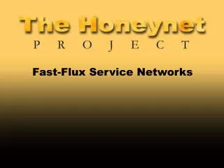 Fast-Flux Service Networks