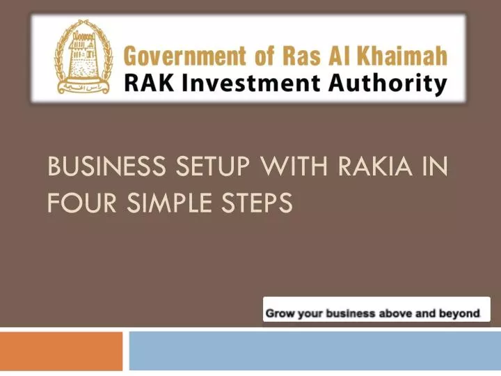business setup with rakia in four simple steps