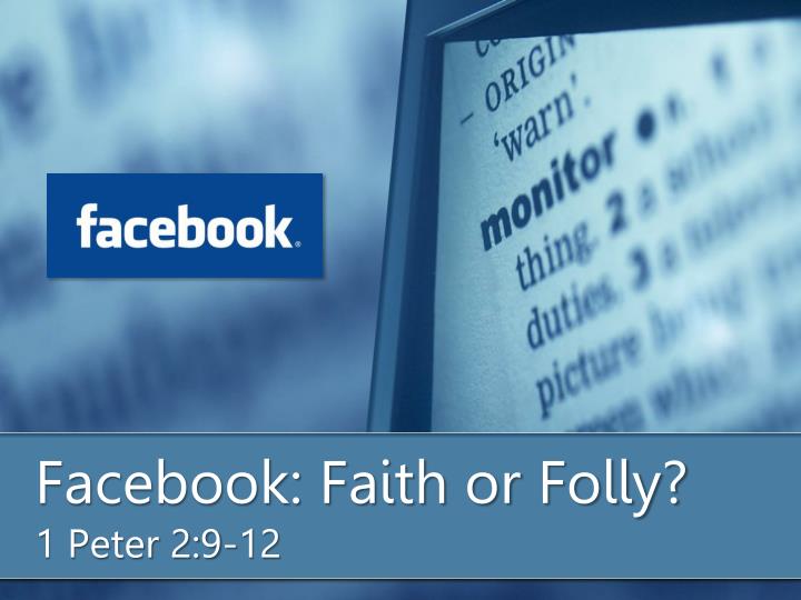 facebook faith or folly