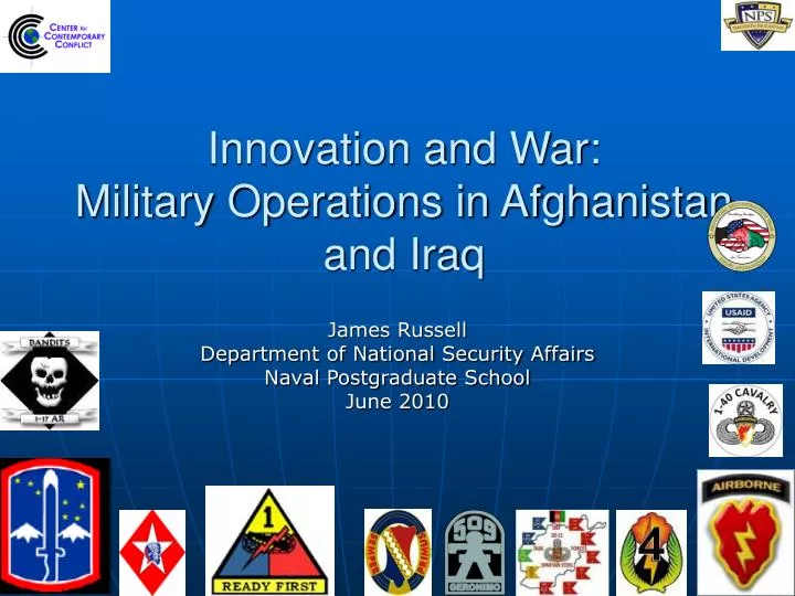 innovation and war military operations in afghanistan and iraq