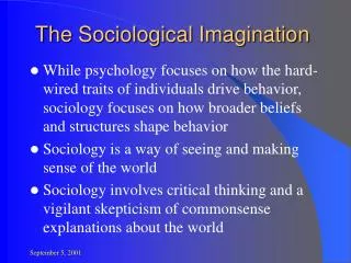 The Sociological Imagination